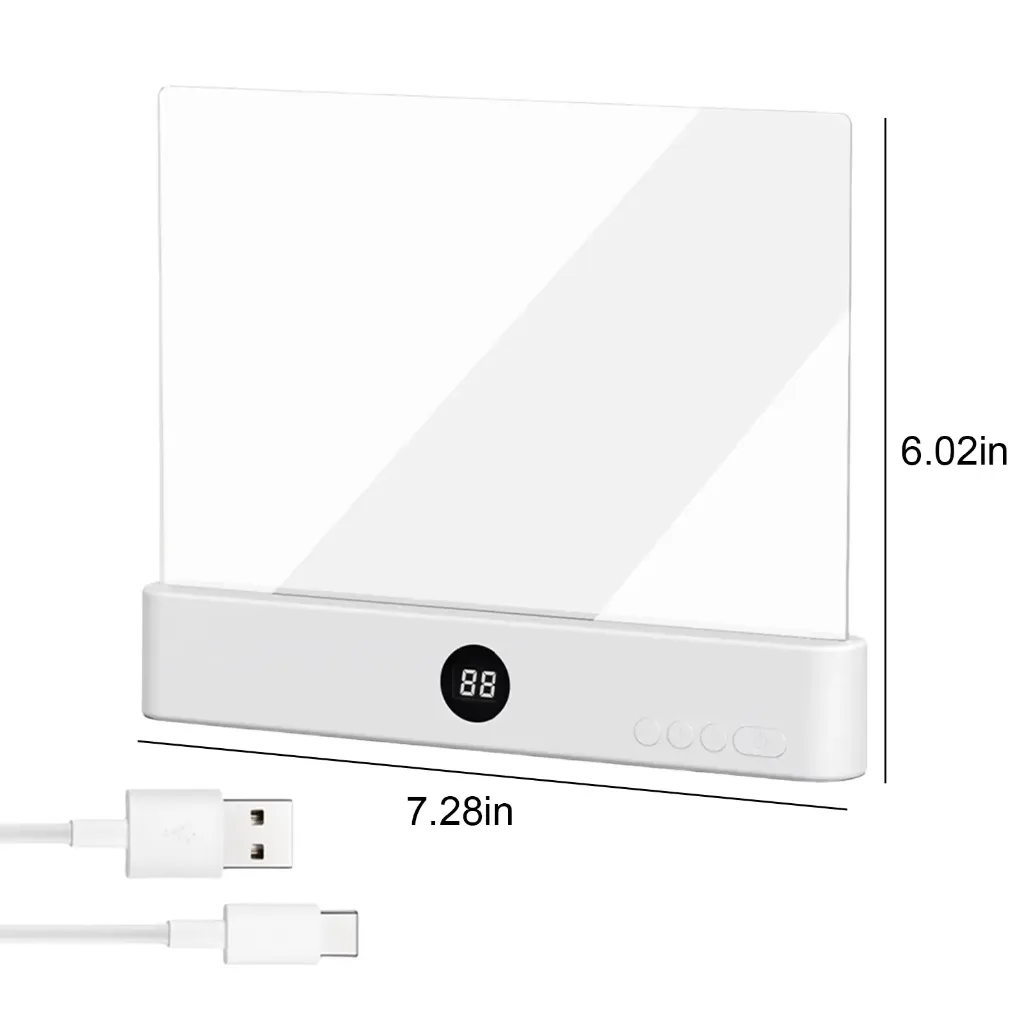 مصباح قراءة LED لحماية العين مزود بمشبك للكتب ومفهوم شحن USB للقراءة الليلية