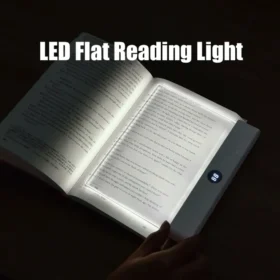 مصباح قراءة LED لحماية العين مزود بمشبك للكتب ومفهوم شحن USB للقراءة الليلية