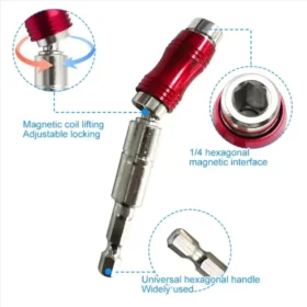Magnetic drill bit holder with impact driver – heavy duty bit holder KSA PTMYLE