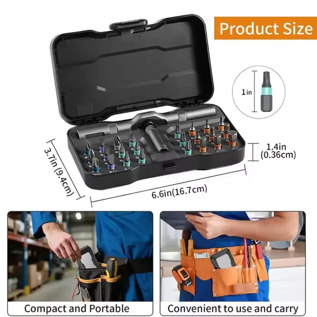 24 in 1 ratchet screwdriver set multi bit screwdriver precision repair tool kit KSA