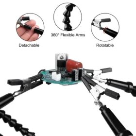vSoldering helping hands silicone protected alligator clips PCB holder KSA PTMYLE