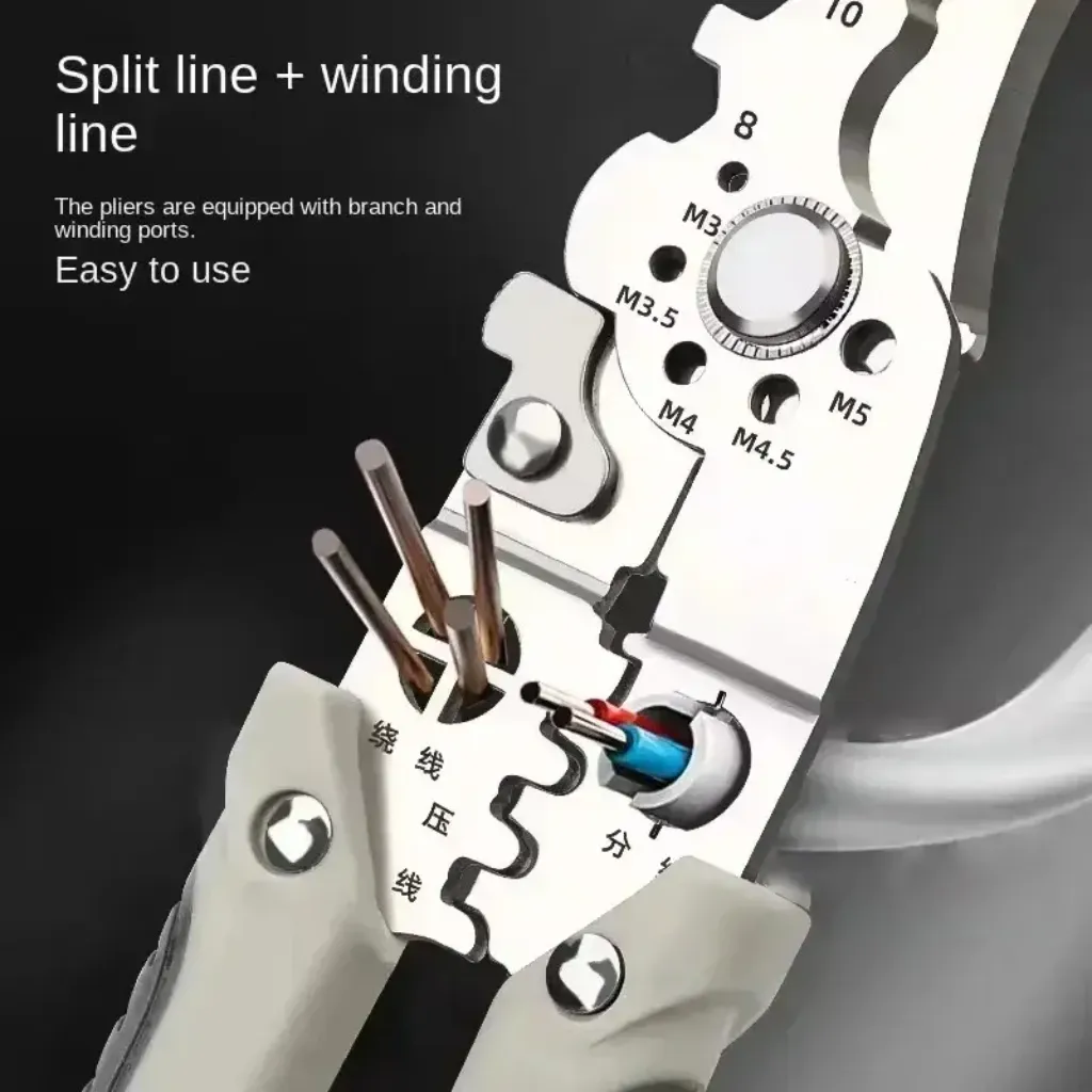 Wire stripping pliers crimping terminal connection – electrical pliers PTMYLE