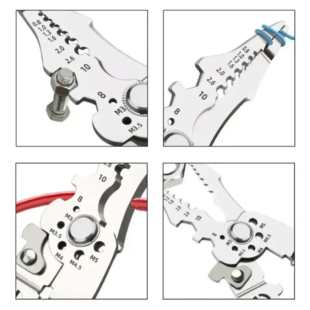 Wire stripping pliers crimping terminal connection – electrical pliers PTMYLE