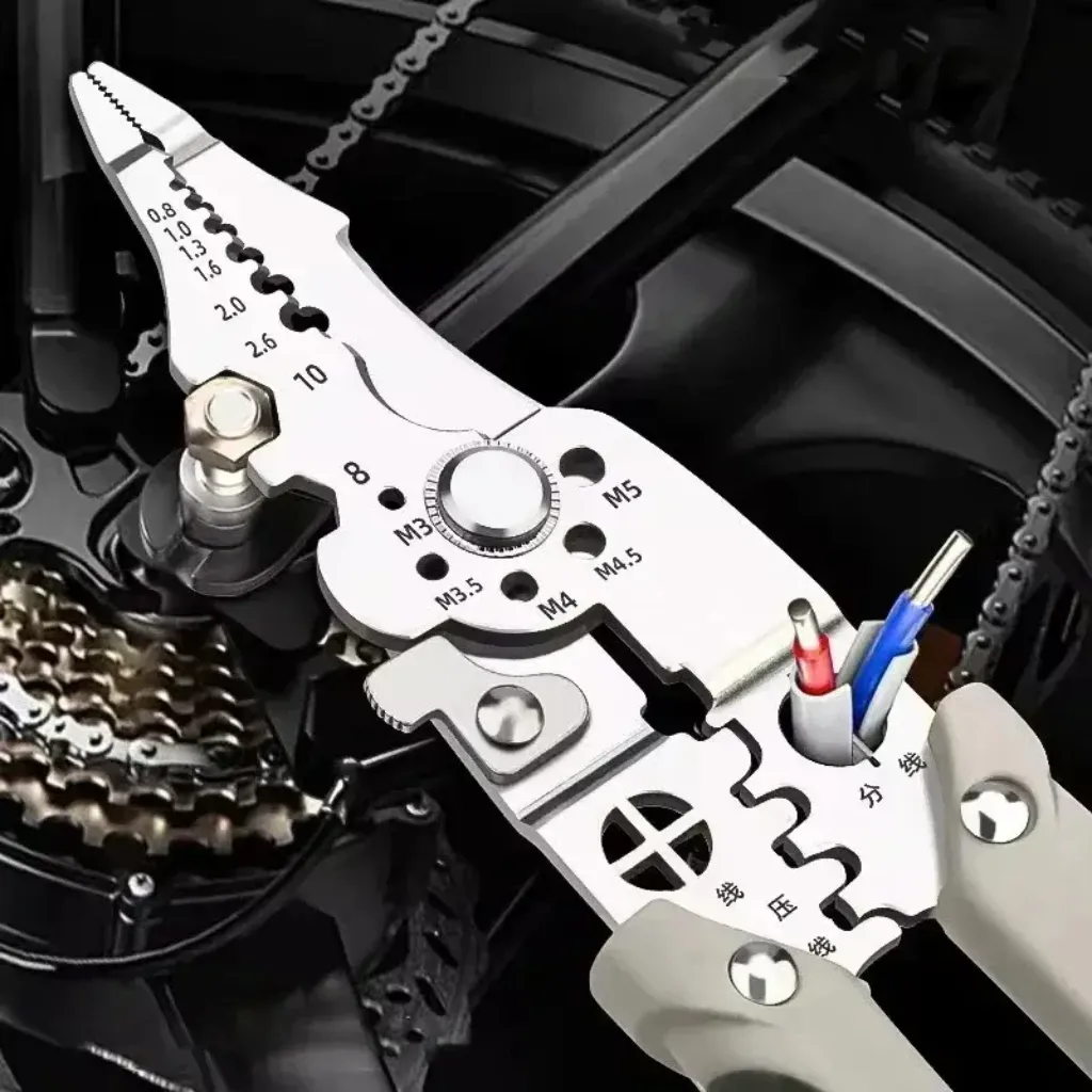 Wire stripping pliers crimping terminal connection – electrical pliers PTMYLE