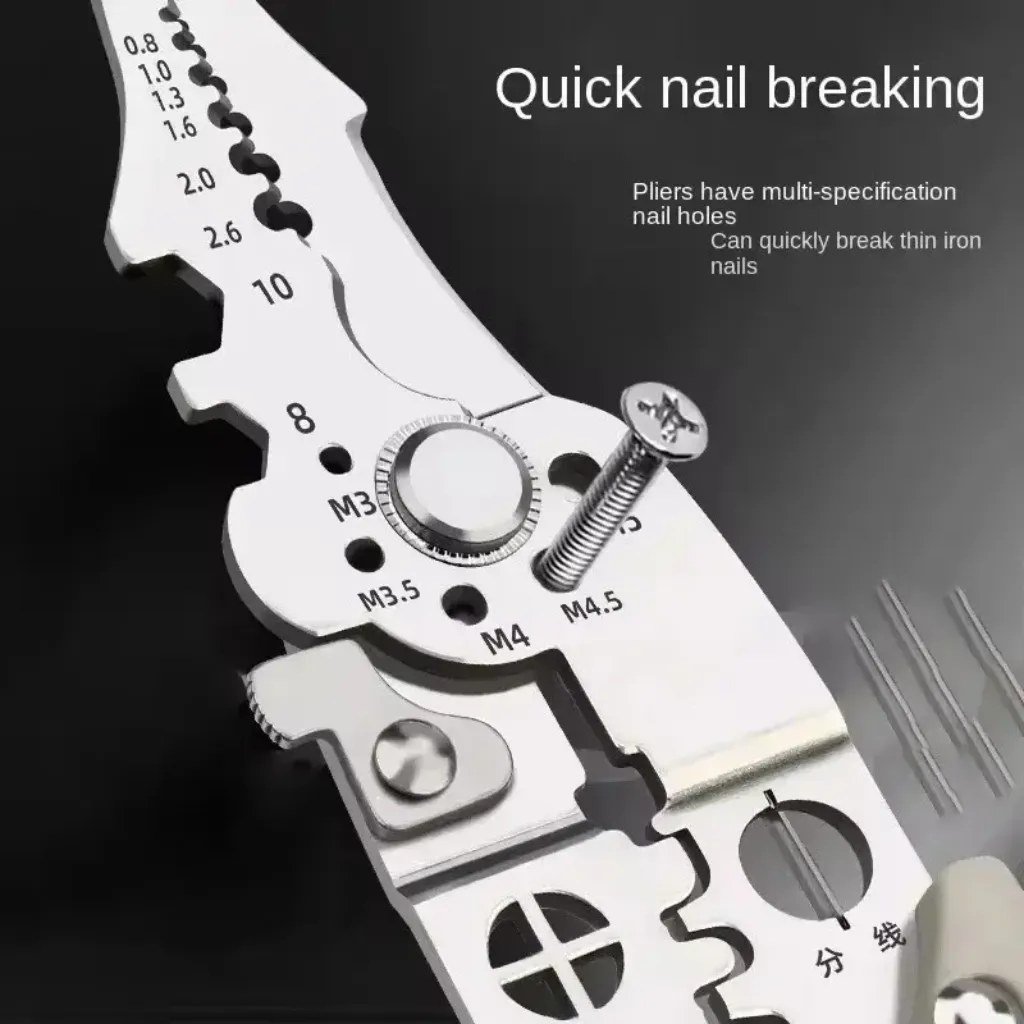 Wire stripping pliers crimping terminal connection – electrical pliers PTMYLE