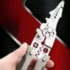 Multi function wire stripping pliers AWG holes detail – electrical wire stripping tool PTMYLE