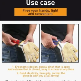 Safety glove clip holding safety goggles – work accessories safety gear PTMYLE