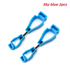 Heavy duty work glove clip holding work gloves – belt buckle glove holder PTMYLE