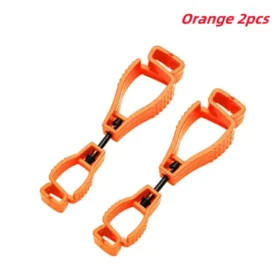 Heavy duty work glove clip holding work gloves – belt buckle glove holder PTMYLE