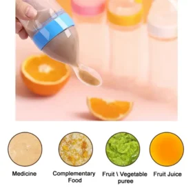 Baby food feeder bottle filling puree – squeeze baby feeding spoon ksa PTMYLE