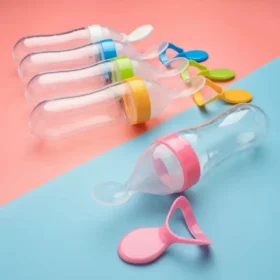Baby food feeder bottle filling puree – squeeze baby feeding spoon ksa PTMYLE