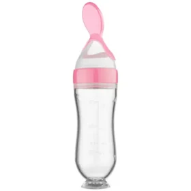 Baby food feeder bottle filling puree – squeeze baby feeding spoon ksa PTMYLE