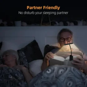 Flexible reading light 360 degree gooseneck adjustable book reading lamp PTMYLE KSA