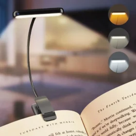 Book light for night reading 3 color modes warm cool daylight reading lamp PTMYLE KSA