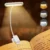 مصباح للكتب LED قابل للشحن مع كليب تثبيت مرن و3 درجات إضاءة للقراءة الليلية