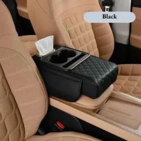 Car Armrest Cushion Center Console Pad with Cup Holders Car Accessories KSA – PTMYLE