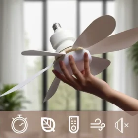 Ceiling fan light for living room installed – LED ceiling fan light with remote PTMYLE
