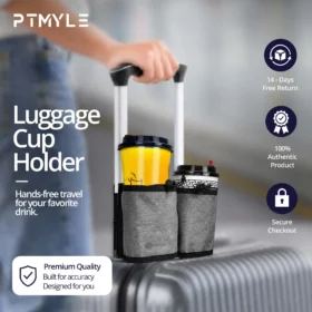 Best Luggage Cup Holder Travel Drink Holder for Suitcase – PTMYLE