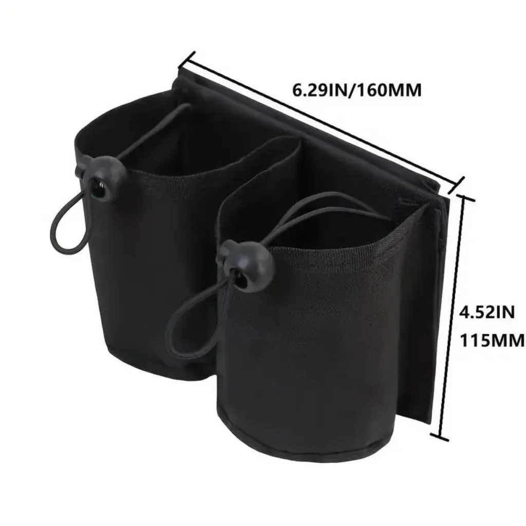 Luggage drink holder for suitcase handle mounted dual rail – PTMYLE