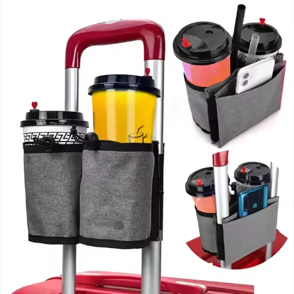 Best Luggage Cup Holder Travel Drink Holder for Suitcase – PTMYLE