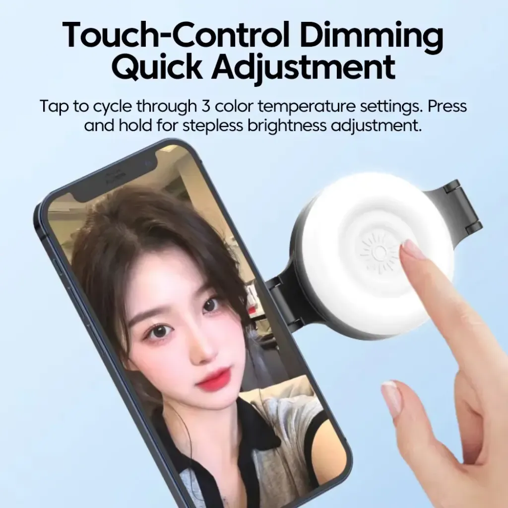 MagSafe selfie light white black colors – phone accessories camera accessories ksa 2026 PTMYLE