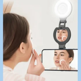 MagSafe Selfie Light Portable LED Phone Fill Light with Mirror Stand iPhone Accessories KSA – PTMYLE