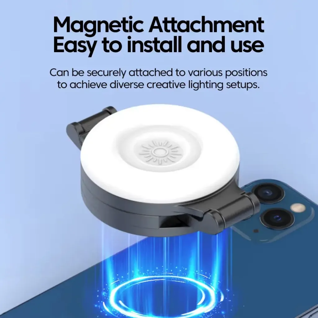 Foldable magnetic phone light HsssssssssssssssssssD mirror rear camera selfie – MagSafe selfie light ksa PTMYLE