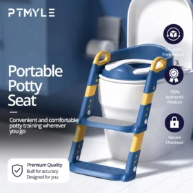 Portable Potty Training Seat Foldable 3-in-1 Kids Toilet Seat Baby Care Products KSA – PTMYLE