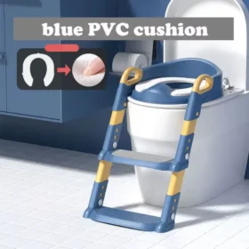 Children's foldable potty seat step stool mode – toddler toilet training ksa