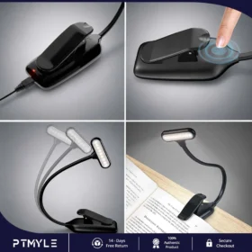Best Book Light USB Rechargeable 14 LED Reading Light Night Reading KSA – PTMYLE